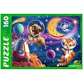 Пазлы  160 элементов Животные в космосе