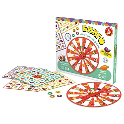 игра настольная викторина "бинго. овощи-фрукты"