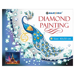 алмазная живопись  40*50см  эйфелева башня ночью