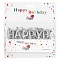 свечи для торта "happy birthday" ассорти