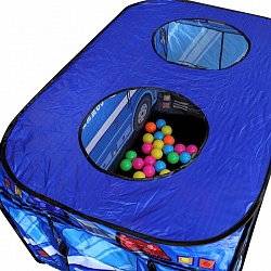 палатка игровая детская "полицейская машина" + 50 шаров. игрушка