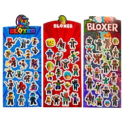 наклейки лазерные bloxer 10*22 см, в ассортименте