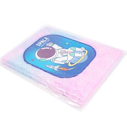 Блокнот A5  80л меховой "Космос" в клетку