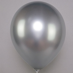 шар воздушный  5" хром серебро/silver  50шт/уп