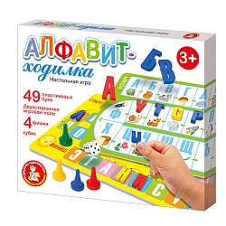 игра настольная ходилка "алфавит" 