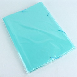 папка на резинке а4 13 отделений ice голубая