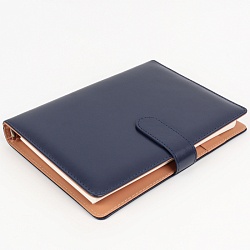 ежедневник а5 недатиров. 100л обложка кож.зам. на кольцах с магнитной застёжкой