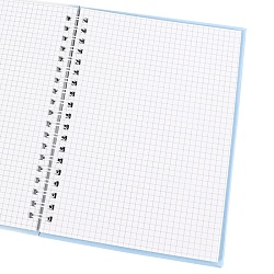 Блокнот 13*18см 48л на спирали в клетку "Космонавт"