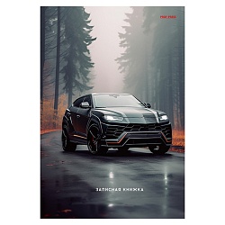 книжка записная  а5  80л "чёрный автомобиль - 5" 7бц