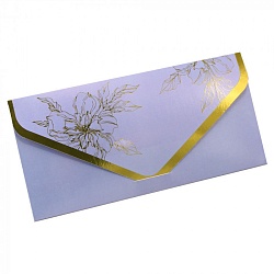 открытка-конверт для денег "металлизированный"