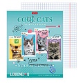 Тетрадь  48л кл. "Классные коты" скругл.углы