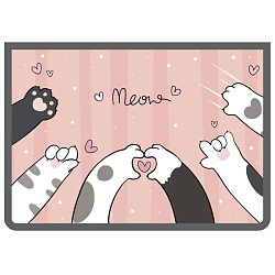 папка для тетрадей  а4 на молнии кошачьи лапки