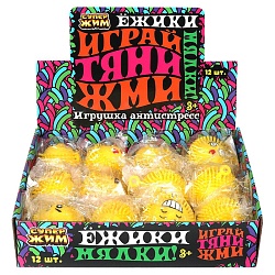 игрушка жмяка с мукой, рожицы, 6см, дисплей