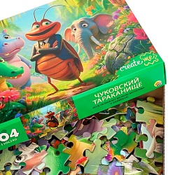 пазлы  104 элементов чуковский.тараканище