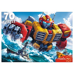 пазлы   70 элементов трансформер-гигант