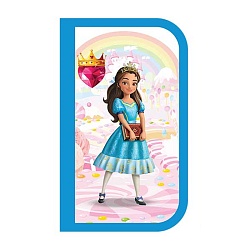 пенал 2отдел.  190*120мм принцесса в школе с откидной планкой