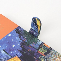 Блокнот 13*19см 112л "Ночное кафе" на магнитной застежке 