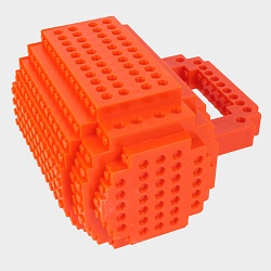 кружка-конструктор 400мл оранжевая (уценка)