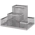 Органайзер настольный металлический серый
