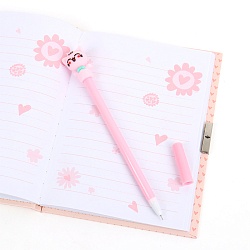 Блокнот A5  50л "Милые котики" с ручкой в наборе цвет оранжевый