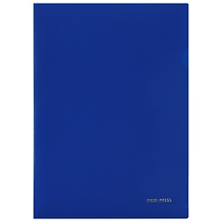 папка-уголок а4 180мкм, цвет ярко-синий