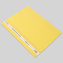 папка-скоросшиватель а4 жёлтая 120/180мкм