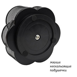 органайзер настольный металлический 7 отделений черный