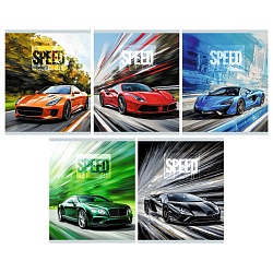 тетрадь  40л кл. "speed" обл. мелов. картон