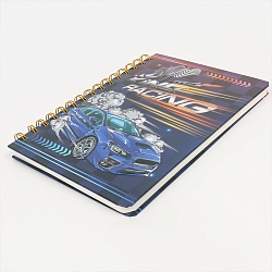 Блокнот 15,5*21см 80л на спирали в клетку "Королевские гонки"