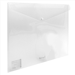 папка-конверт на кнопке а3 бесцветная 200мкм