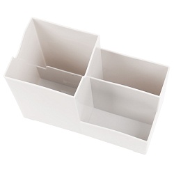 органайзер настольный пластиковый 3 отделения белый