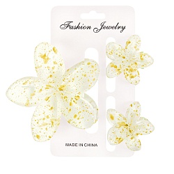 заколка-краб для волос 3шт в наборе