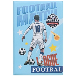 Блокнот 14,3*21см 80л в линейку "Футбол"