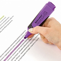 текстовыделитель "brauberg" 1-5mm  фиолетовый