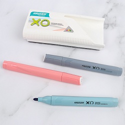 губка-стиратель магнитная с маркерами для белой доски в наборе