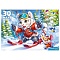 пазлы-макси 30 элементов тигр на лыжах