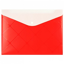папка-конверт на кнопке "diamond" а4 200мкм с дополнительным карманом