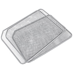 лоток горизонтальный металлический 4 секции серый