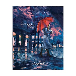 тетрадь на кольцах 120л  "под дождем"