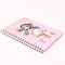Блокнот 13*18см 48л на спирали в клетку "Девочка"