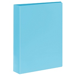 папка с 4-мя кольцами 40мм 500мкм пастель голубая
