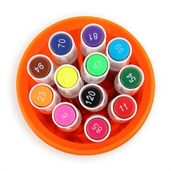 фломастеры 12цв  двухсторонние на водной основе