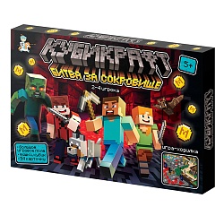 игра настольная "кубикрафт" битва за сокровища