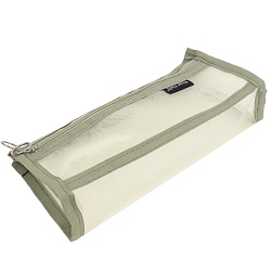 пенал на молнии оливковый