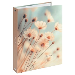 ежедневник недатированный  а5 128л. "нежные цветки" на кольцах