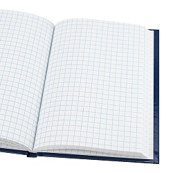 книжка записная  а6  64л "синий" 7бц, глянц.лам.