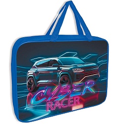 папка школьника а4 с ручками + твёрдое дно внедорожник печать на ткани