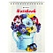 Блокнот 13*18см  48л "Цветы" на гребнне