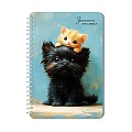 Книжка записная  А5  40л. "Пушистики" на гребне