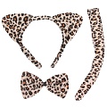 Праздничное украшение ободок "Леопард" 3 предмета